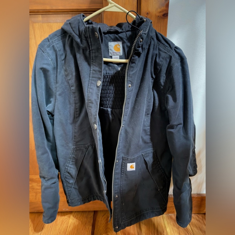 Carhartt Full Swing Black Chore Coat Women’s Small